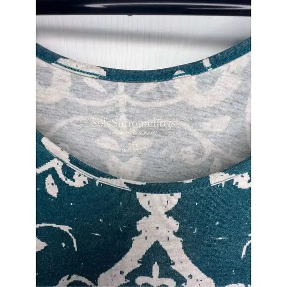 Soft Surroundings Boho Abstract Floral Pattern Tank Mini Dress - Picture 4 of 6